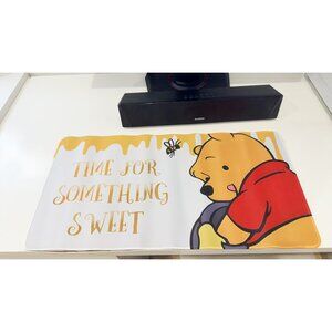 Honey Bear Extended Mouse Pad - "Time for Something Sweet" Anti-Slip Desk Mat